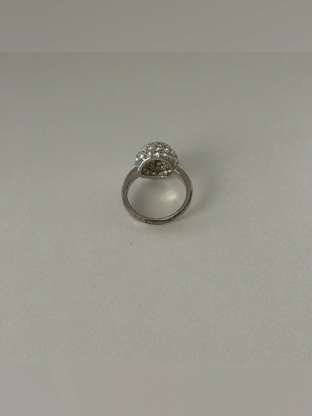 Sterling Silver Round Cluster Ring